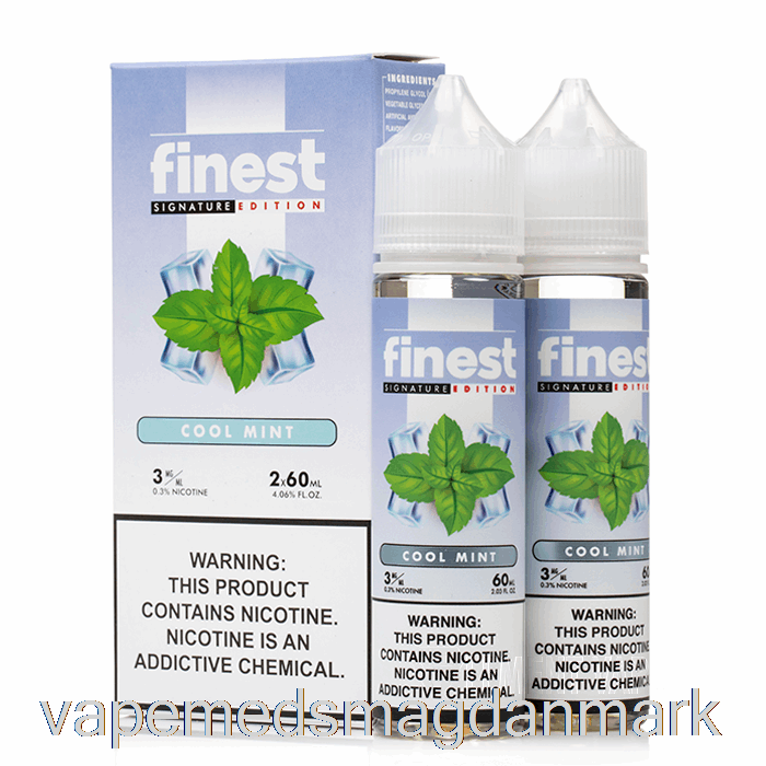 Engangs Vape Danmark Cool Mint - Den Fineste Signaturudgave - 120ml 3mg